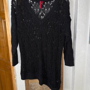 Black V-Neck Sweater